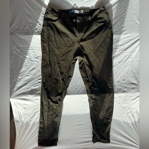 Old Navy Women’s Dark Olive High Rise Rockstar Super Skinny Corduroy Pants